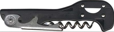 Boomerang X Tend Kurkentrekker Zwart - Sommelier Flessenopener - Kurken Trekker - met Capsulesnijder - Geschikt voor Lange Kurken - Flessen Opener - Kelnersmes - Wijnopener - Wijn Opener Staal