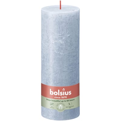 Bolsius Stompkaars Rustiek Sky Blue - 19 cm / ø 7 cm