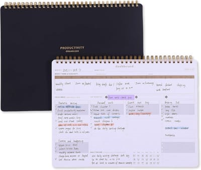 Wekelijkse Planner Notitieblok voor Doelen & Taken - 54 Vel A4 Organizer voor Werk, Studie of Maaltijden
