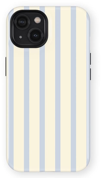 DripCase Gestreept Hoesje geschikt voor iPhone 14 | Backcover met Mag | Stripes Motief | Trendy Case geschikt voor iPhone 14 met Strepen Sunday Shore