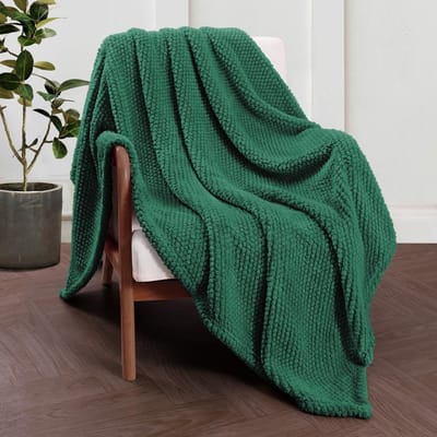 Store_8 - Knuffeldeken - Pluizige fleecedeken - Zacht en warm - Donkergroen - Woondeken voor alle seizoenen - Geschikt voor elke leeftijd - 150 x 2...