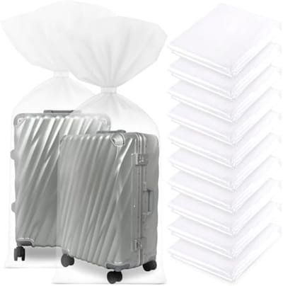 PromoHome 10-pack Transparante Plastic Beschermhoezen 100x150 cm - Extra Grote Waterdichte Opslaghoezen voor Meubels, Fietsen, Koffers en Seizoensgebonden Spullen - Duurzame Ruimtebesparende Organizertassen