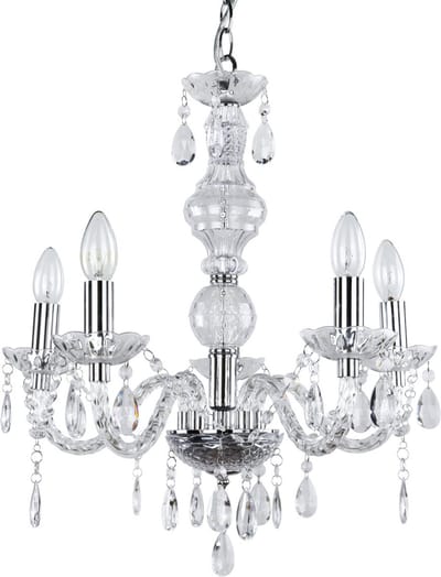 [lux.pro]® Kroonluchter 5 - armig - Elegance - chroom