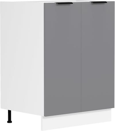Keukenkast breedte 60 cm draaideur onderkast 60x80 cm wit/antraciet