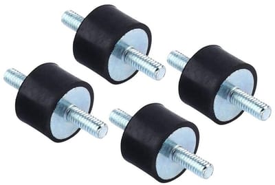 Rubber Demper Set voor M4, 4 Stuks Geluidsdempers voor Luchtcompressoren en Waterpompen, Vermindering van Trillingen en Geluid