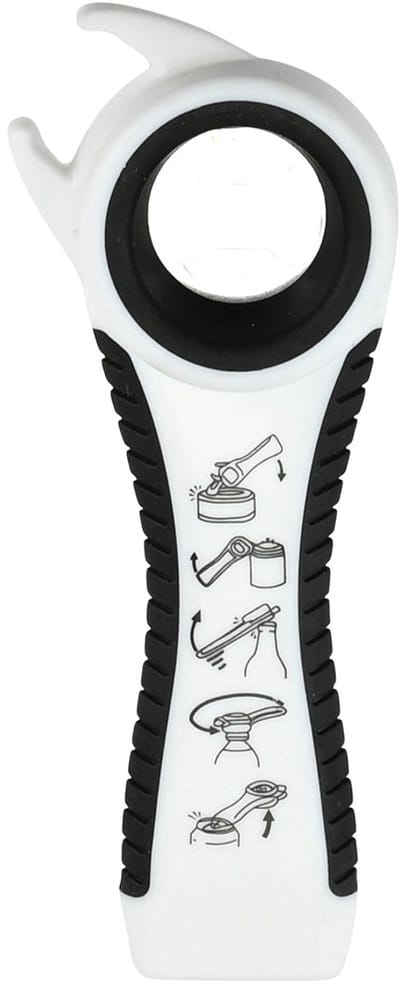 5-in-1 Opener – Multifunctionele Potopener – Flesopener – Anti-slip – Ergonomisch Handvat