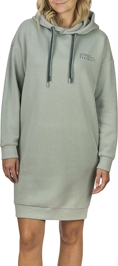 DENIMFY Dames Sweatshirt DFAnna bequem Groen S Volwassenen Sweatjurk - Truijurk