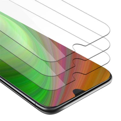 Cadorabo 3x Screenprotector geschikt voor HTC Desire 19 PLUS - Beschermende Pantser Film in KRISTALHELDER - Getemperd (Tempered) Display beschermend glas in 9H hardheid met 3D Touch