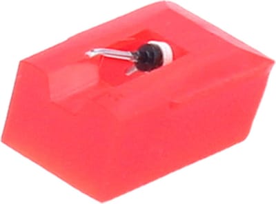 Platenspeler Naald - Element Naald - Muziek Afspelen - Magnetisch Systeem - 2 x 4.5 x 5.5 cm - Rood