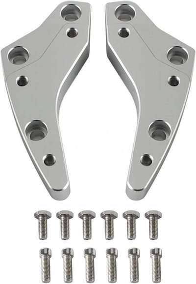 Stuurverhoger Motorfiets - Stuurverhoger Klem - Comfortabeler Rijden - Verstelbare Zithouding - N.v.t. - Zilver