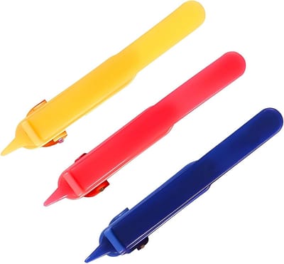 Siliconen Bladwijzers - Automatische Boekenleggers - Lezen Markeren - Magnetische Bevestiging - 3 stuks - Rood Geel Blauw