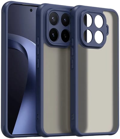 Hoesje geschikt voor Xiaomi 17T Pro - Phonesta AirFrost Semi-Transparante Back Cover - Mat Blauw