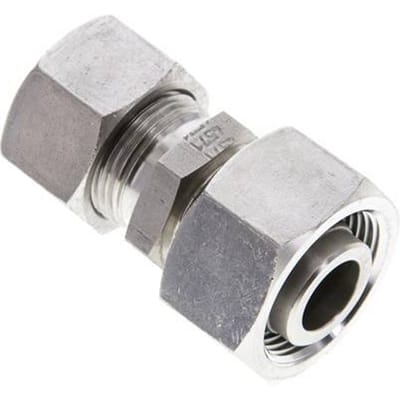 15L & 18L RVS Rechte Snijringkoppeling Draaidoorvoer 315bar ISO 8434-1