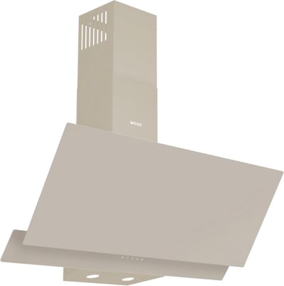 Wiggo WE-D932G(C) – Schuine Afzuigkap 90 cm – Crème Dubbel Glas – LED Verlichting – Touch Control – 5 jaar garantie