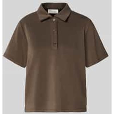 loose fit poloshirt met korte knoopsluiting model 'Helle'