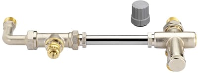 Danfoss Stijgbuisklep f, 1-pijpssystemen Set RA-KEW, HK:R 1/2, Anl,:G 3/4 buitendraad, 013G3343