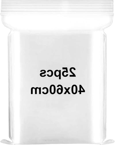 Grote hersluitbare transparante plastic zakken 40x60cm - stevige opbergzakken voor dekens, kleding en quilts, ideaal voor opslag en organisatie