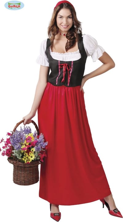 Fiestas Guirca - Dames Herbergier - M (38-40) - Carnavalskleding - Carnaval - carnavalskleding 2027 - Carnaval kostuum