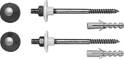 Duravit bevestigingsset voor wandbidet closet chroom