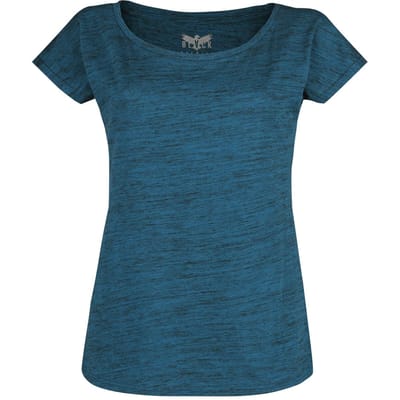 Black Premium by EMP T-shirt - Mottled-Look Blue T-Shirt - S tot XXL - voor Vrouwen - blauw