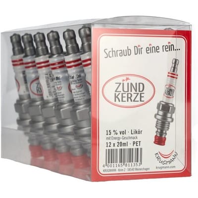 Krugmann ZÜNDKERZE Energy-Taste-Likör 15% Vol. 12x0,02l PET