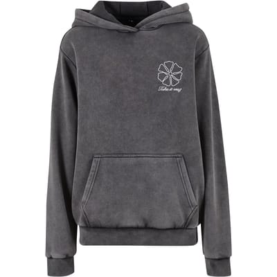 Dames Hoodie Miss Tee One Line Flowers