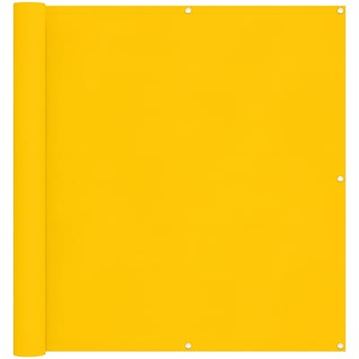 vidaXL - Balkonscherm - 110 - x - 200 - cm - Oxford - Stof - Rechthoekig - Geel