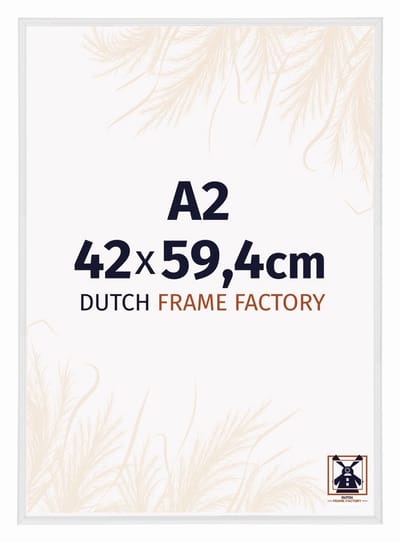 Fotolijst A2 42x59,4 cm - Kunststof - Wit Hoogglans - Angers