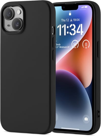 YPCd Backcover Geschikt voor Apple iPhone 14 – Shockproof TPU Hoesje met Verhoogde Randen voor Scherm- en Camerabescherming – Zwart