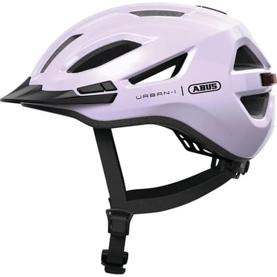 Fietshelm ABUS URBAN-I 4.0 light lavender L - 57-61 cm - paars - Geschikt voor gebruik op elektrische fietsen - stadsfietsen - 290 g