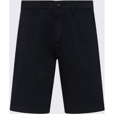 bermuda slim fit man donkerblauw