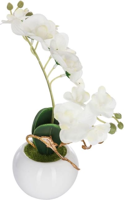 Kunstmatige orchidee in pot, 25 cm