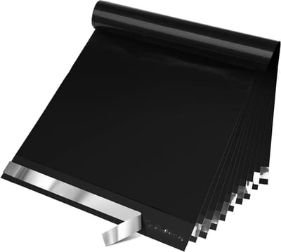 Zwarte Poly Mailers Enveloppen 200 Stuks - Waterdichte en Scheurbestendige Verzamelzakken 30.5x39.5 cm
