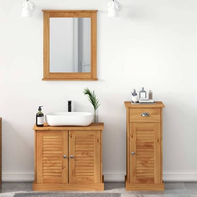 vidaXL - Badkamermeubel - Set - VIGO - 3 - st - Honing - bruin - 37.5 - x - 34 - x - 80 - cm