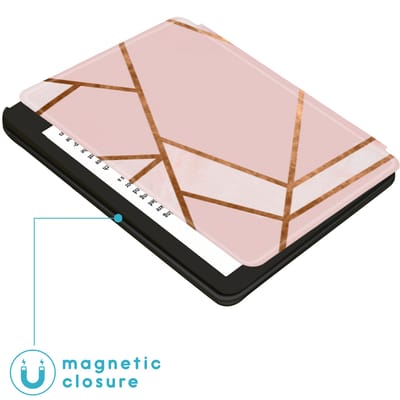 imoshion Design Slim Hard Case Bookcase voor de Amazon Kindle (2024) / Amazon Kindle (2022) 11th gen - Pink Graphic