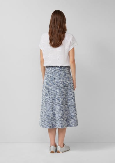 Jurk midi van jersey met geboucleerde structuur voor vrouwen s.Oliver