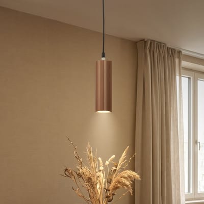 BRILONER Ida - Hanglamp - in hoogte verstelbaar - GU10 fitting - koffie-grijs - woonkamer | slaapkamer | eetkamer lamp