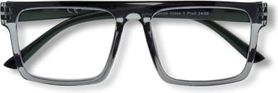 Ear2Ear 02805 Leesbril SWAY +1.00 - Grijs montuur, zwarte poot - Rechthoekig - Stoer