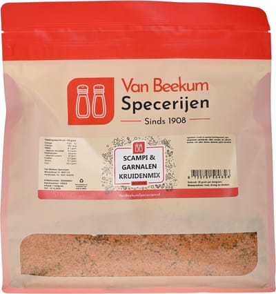 Van Beekum Specerijen - Scampi & Garnalen Kruidenmix - 1 KG (hersluitbare stazak)