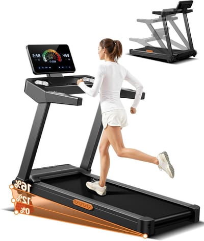 Loopband voor thuis - Hometrainer loopband - Thuis trainen - 16 graden helling - 14 km/u - Zwart