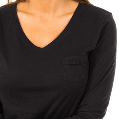 T-shirt met lange mouwen en V-hals 1487903577 vrouw