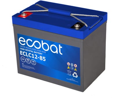 Ecobat - 85AH AGM accu voor uw scootmobiel (Ecobat) - 26.0 cm x 16.9 cm x 21.5 cm (LxBxH)