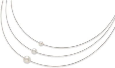 Boccia Collier staal parel