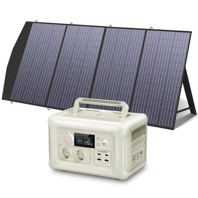 ALLPOWERS Zonnegeneratorset 600W (R600 + SP033 200W zonnepaneel)