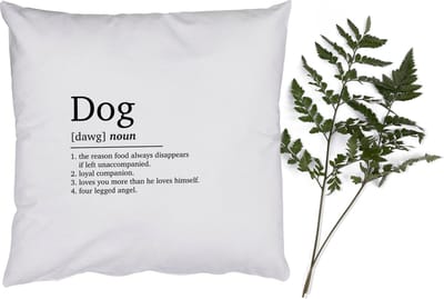 Sierkussens - Kussentjes Woonkamer - 50x50 cm - Spreuken - Dog - Woordenboek - Hond definitie - Dieren - Quotes