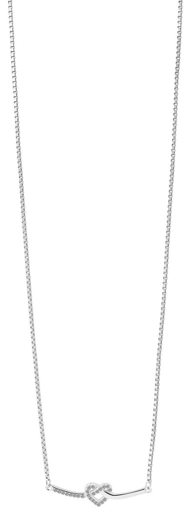 AKZENT Akzent dames ketting met hanger "Juglans" uit 925 Sterlingzilver, gerhodineerd, duurzaam