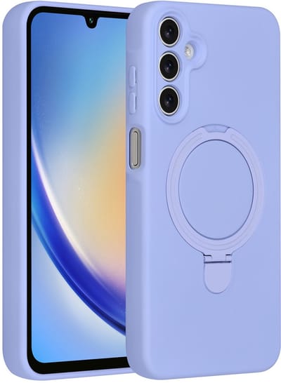 TUNIQ telefoonhoesje voor Samsung Galaxy A15 5G - MagSafe met ringstand - Lila