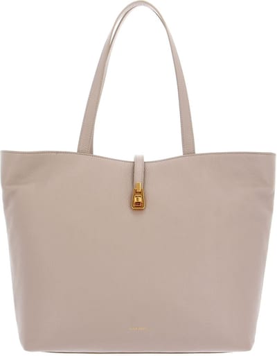 COCCINELLE Leren Schoudertas Shopper Coccinelle Magie Soft Handbag Grained Leather Powder Pink Beige