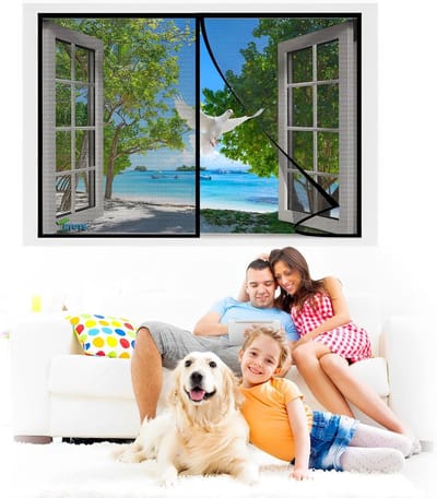 Horren voor Deuren 105 x 200 cm Hoge Kwaliteit, Anti-Tear Muggenhor met Magnetische Sluiting