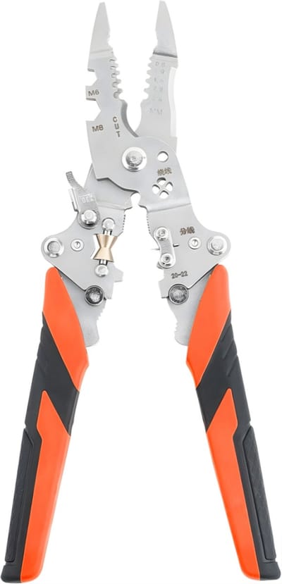 AHD® Striptang - Kniptang - Kabelstripper - Draadstripper - Oranje - 21cm x 21cm x 1cm